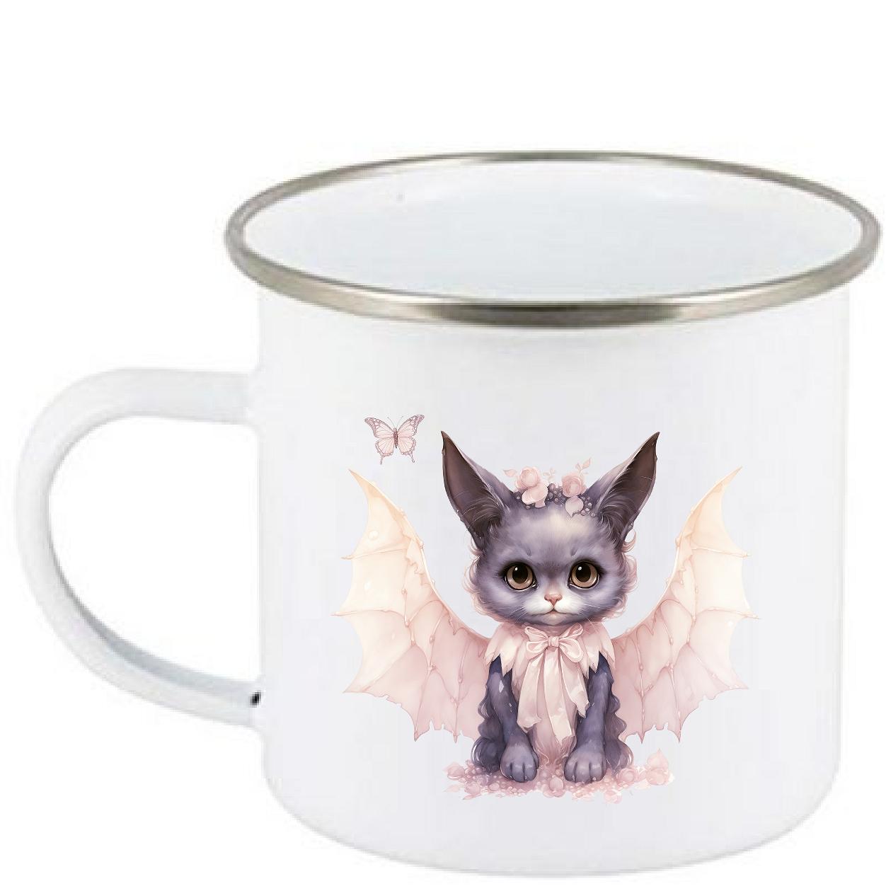 Mugg - Halloween - Fladdermuskatt - flera motiv