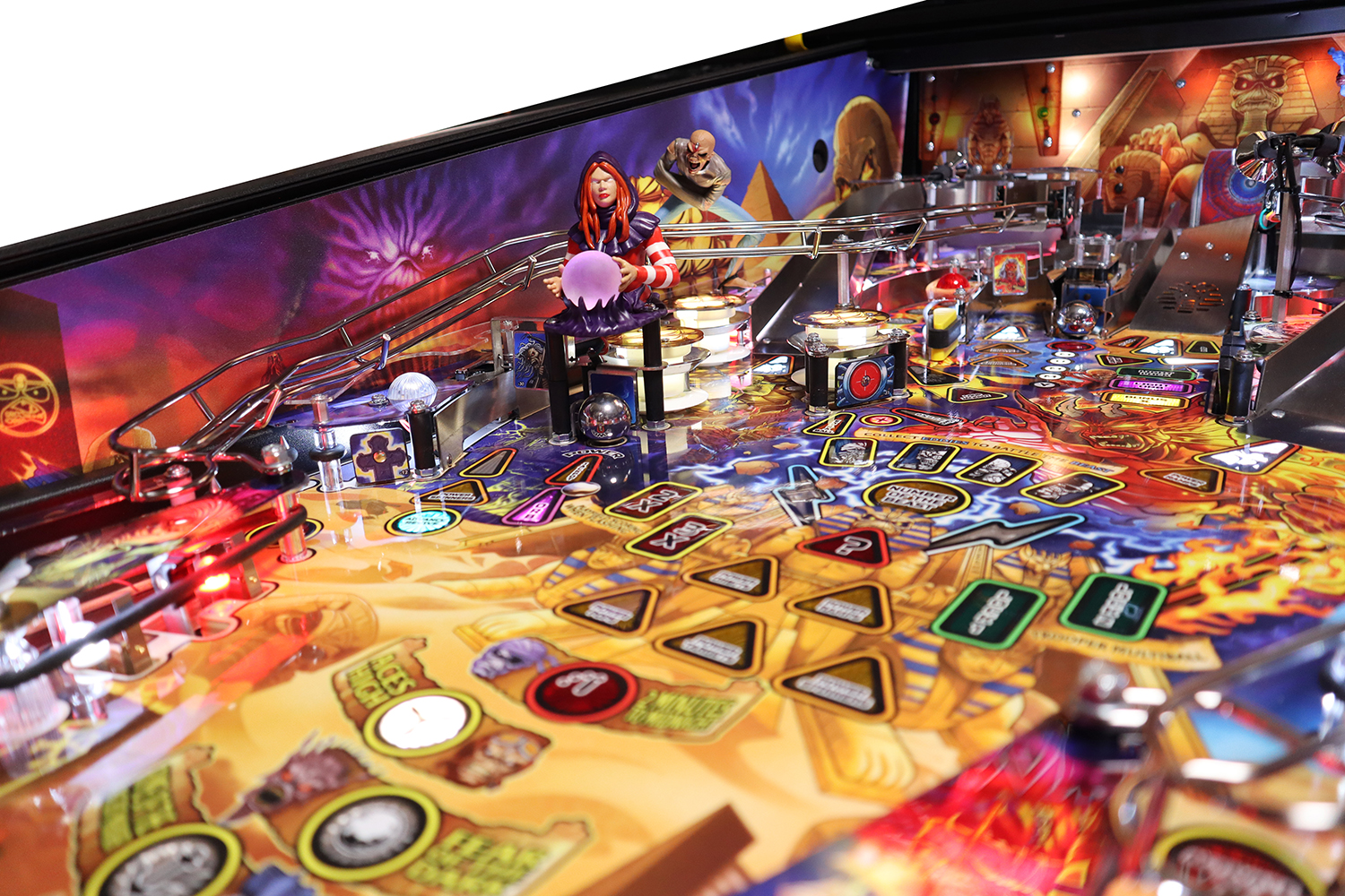 Stern Pinball Iron Maiden Sculpted Oracle Free Play