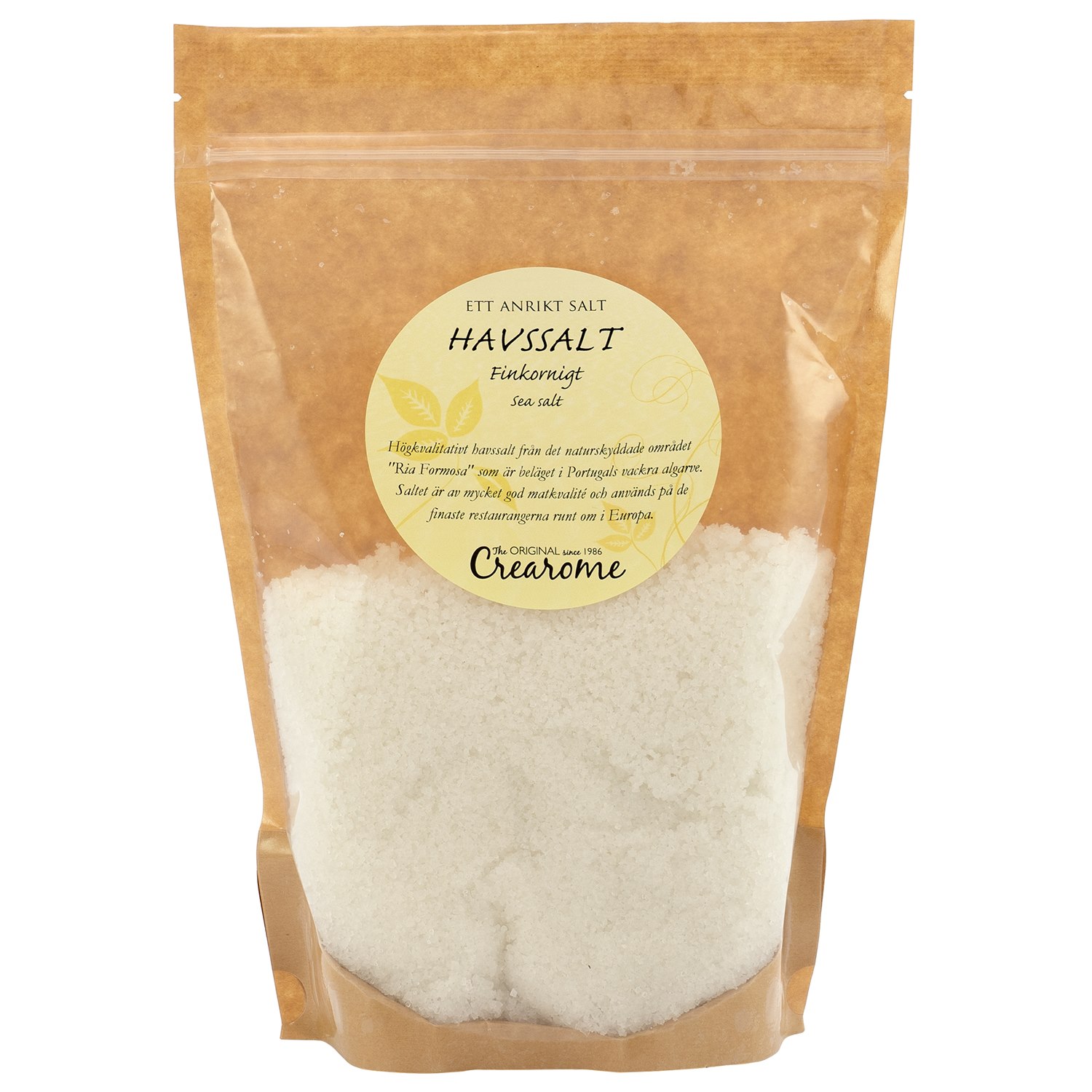 Naturligt havssalt finkornigt , 1 kg