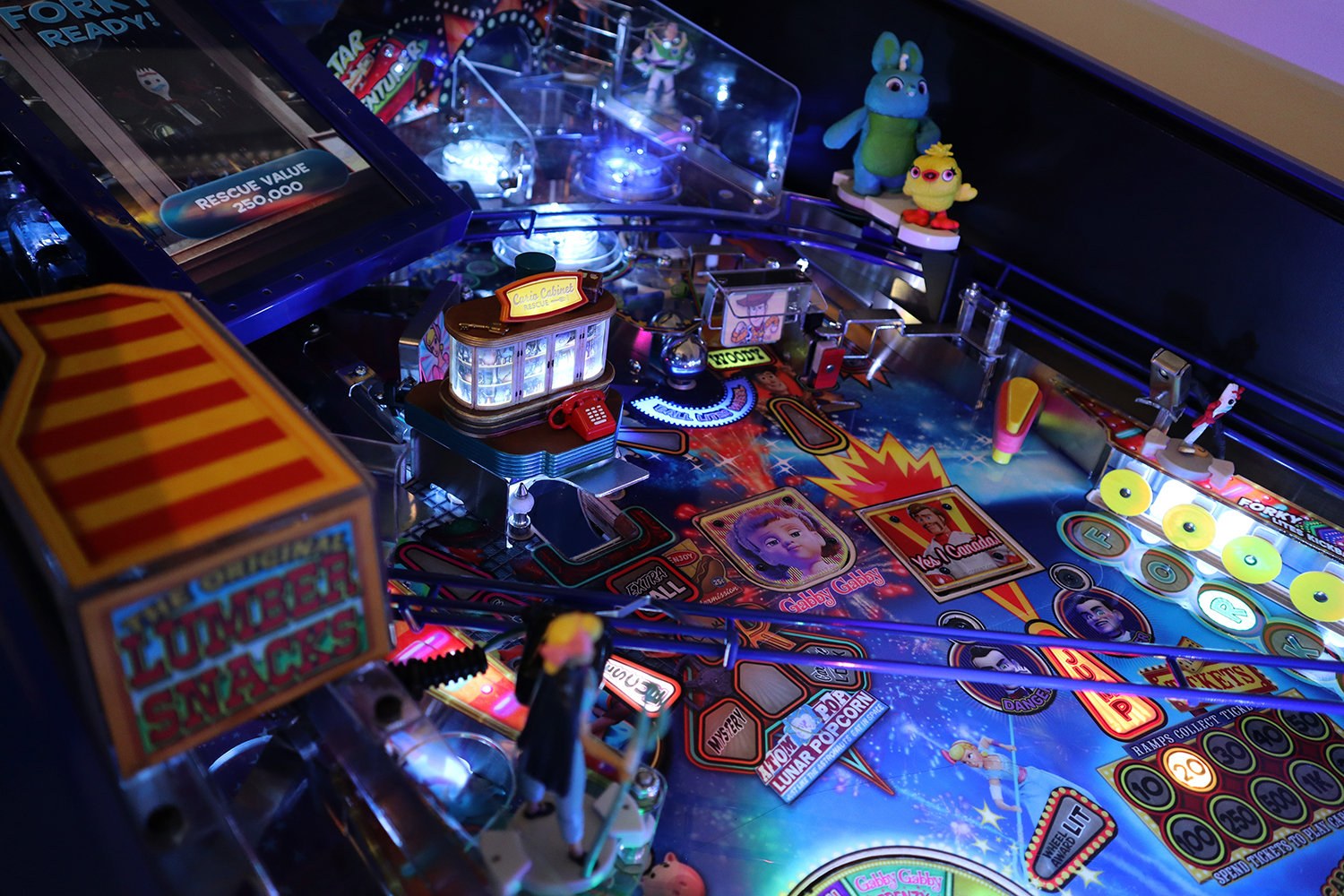 Jersey Jack Pinball Toy Story 4 Sculpted Interactive Curio