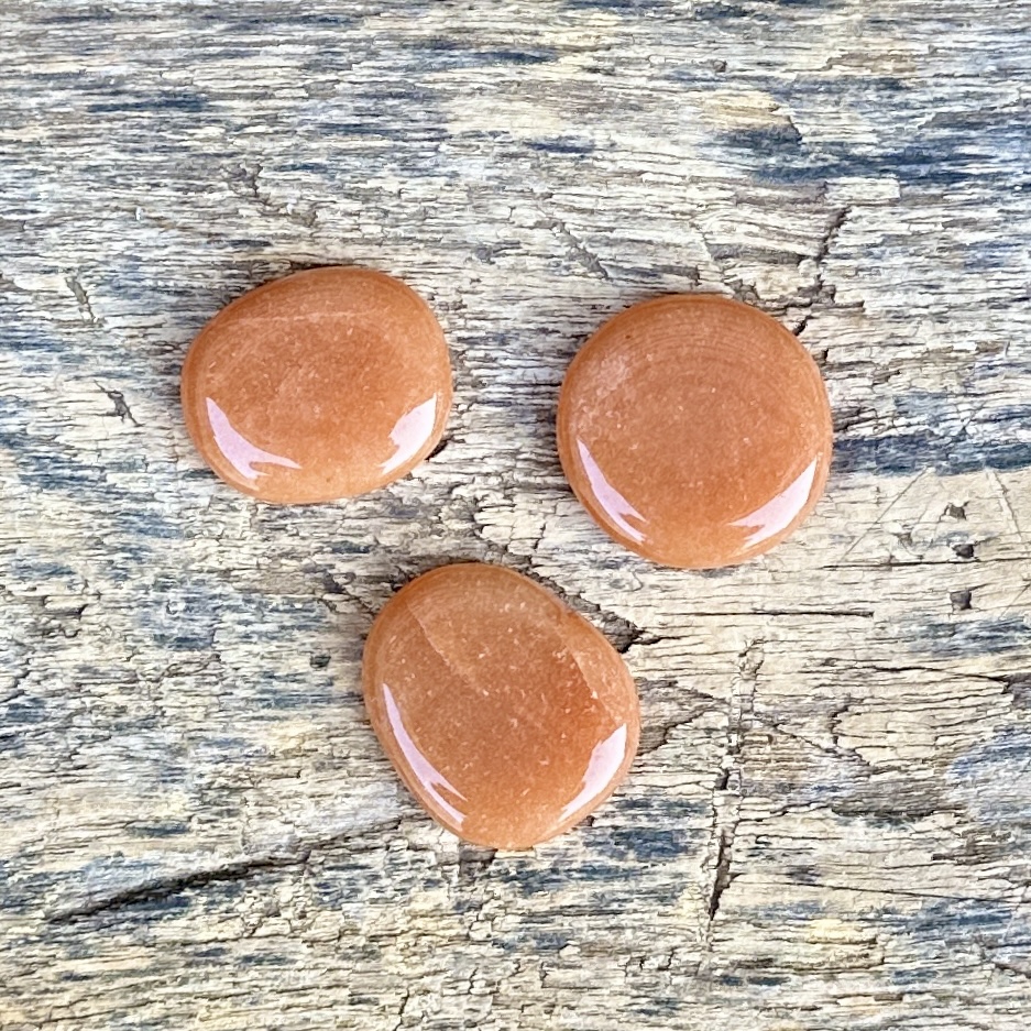 Aventurin- Orange -Mellan -platt