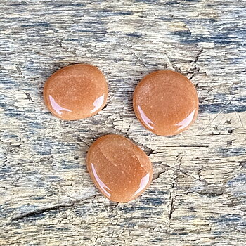 Aventurin- Orange -Mellan -platt