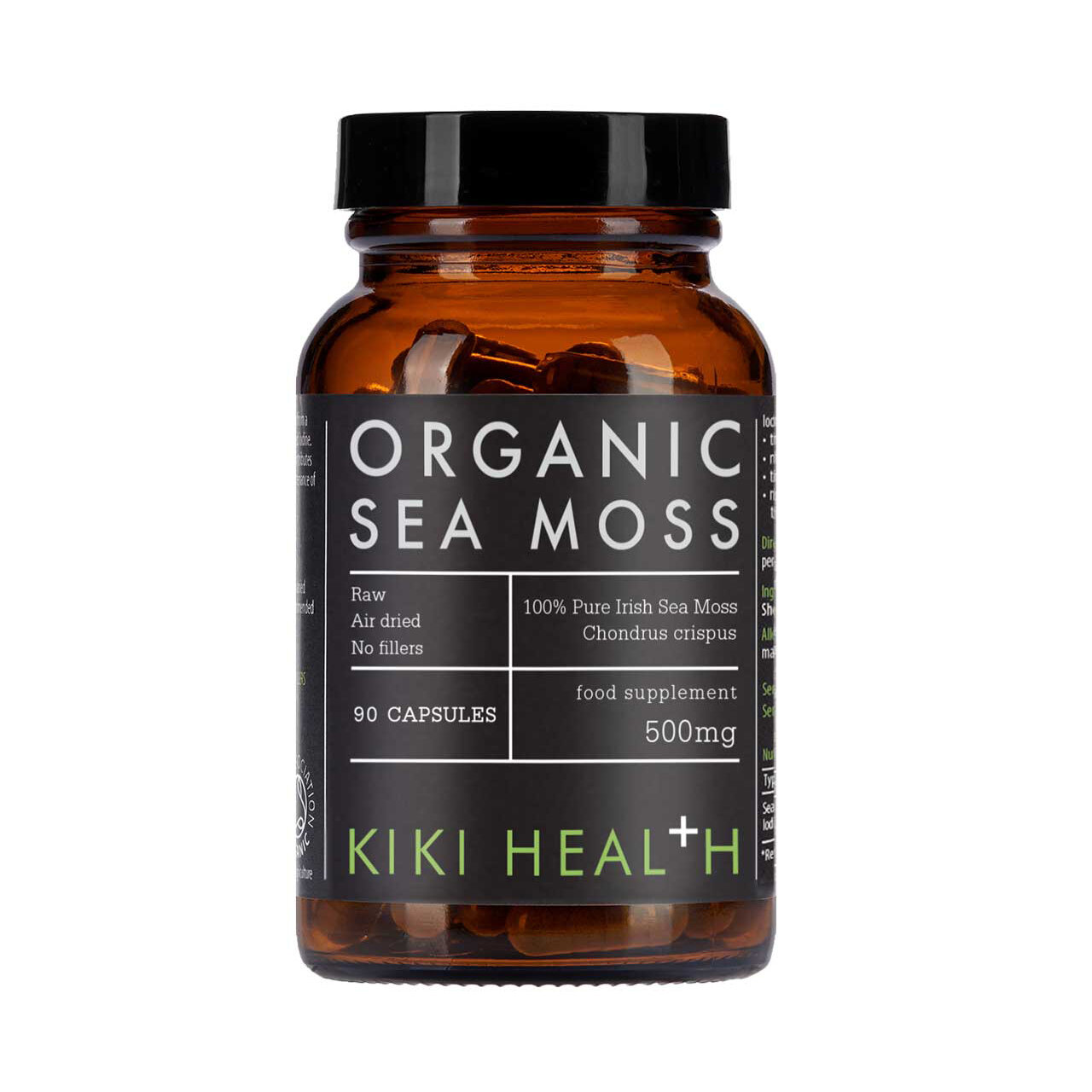 Organic Irish Sea Moss 90 kapslar - Kiki Health