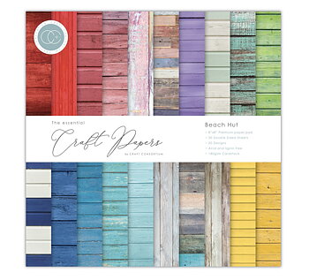 Craft Consortium Essential Craft Papers - 8x8 inch Paper pad Beach Hut