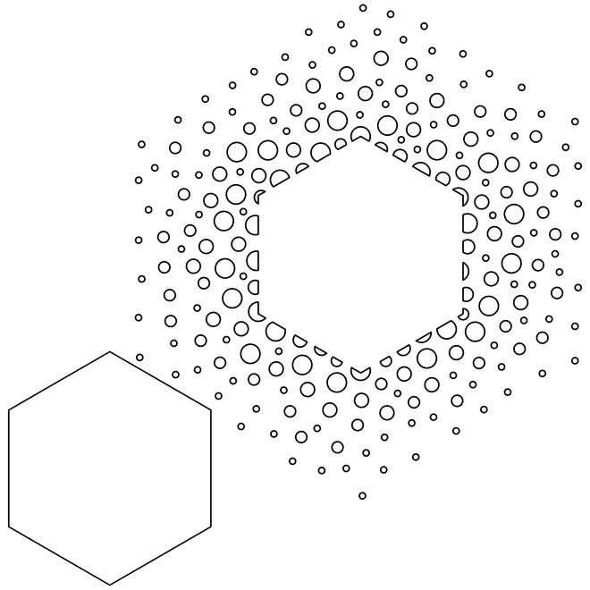 WOW! Stencil - Confetti Hexagon 