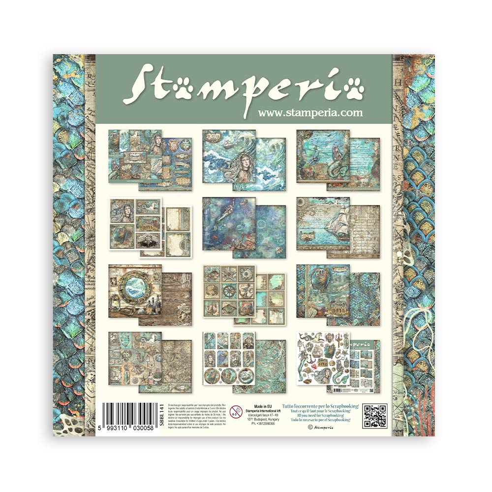  Stamperia Paper Pad 12x12 -Songs of the Sea - 2