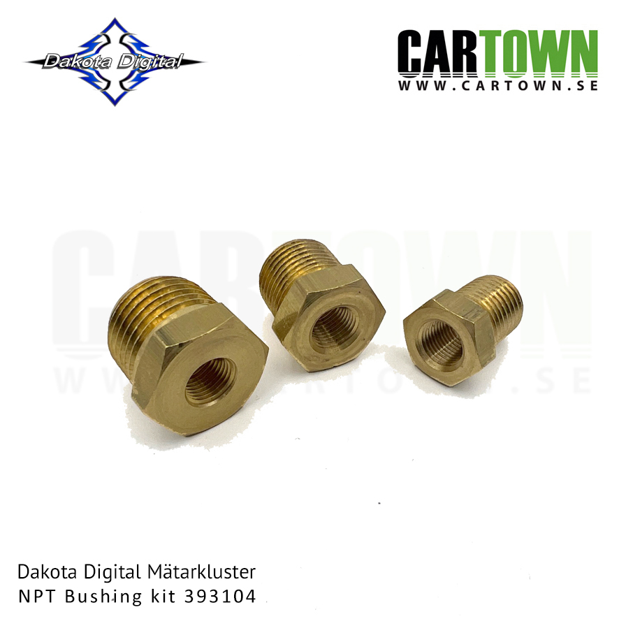 Mätarkluster NPT Adapterkit, 1/8" to 1/4", 3/8" and 1/2" - 2