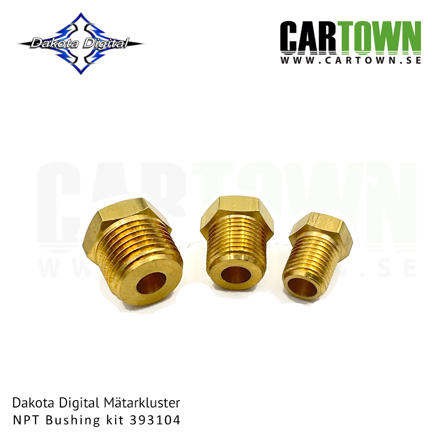 Mätarkluster NPT Adapterkit, 1/8" to 1/4", 3/8" and 1/2" - 3