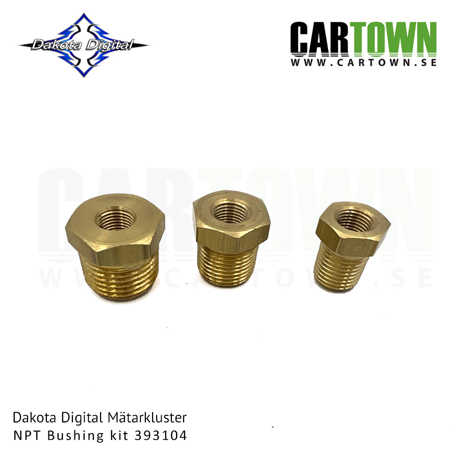 Mätarkluster NPT Adapterkit, 1/8" to 1/4", 3/8" and 1/2"