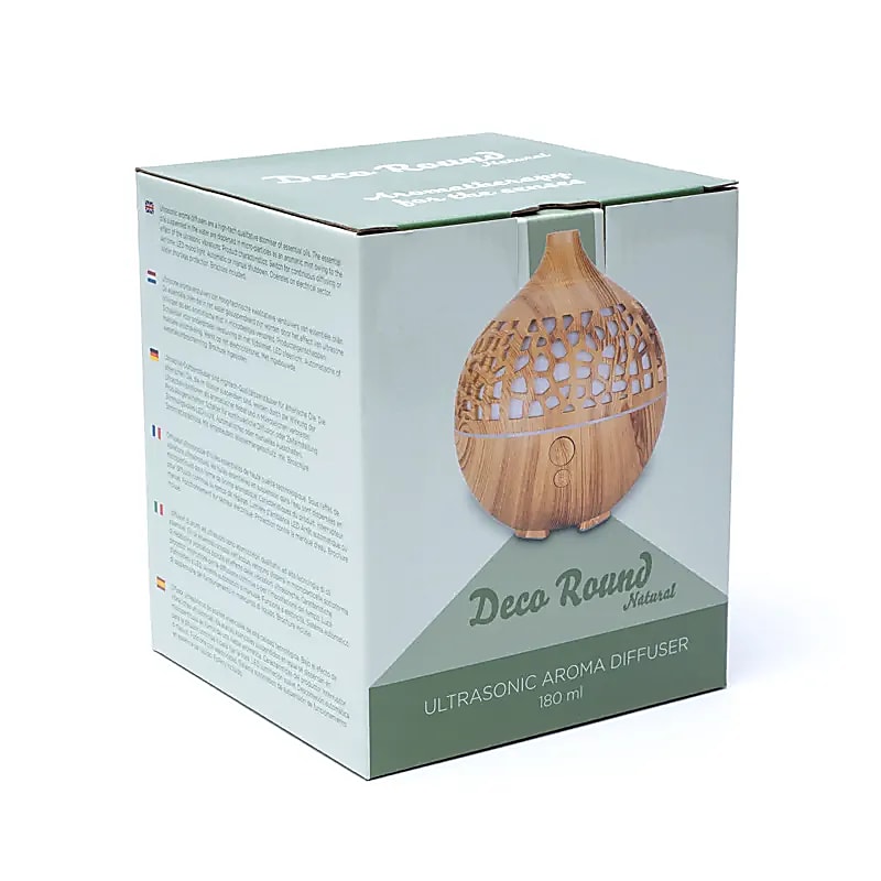 Aroma diffuser Deco rund naturlig USB - 3
