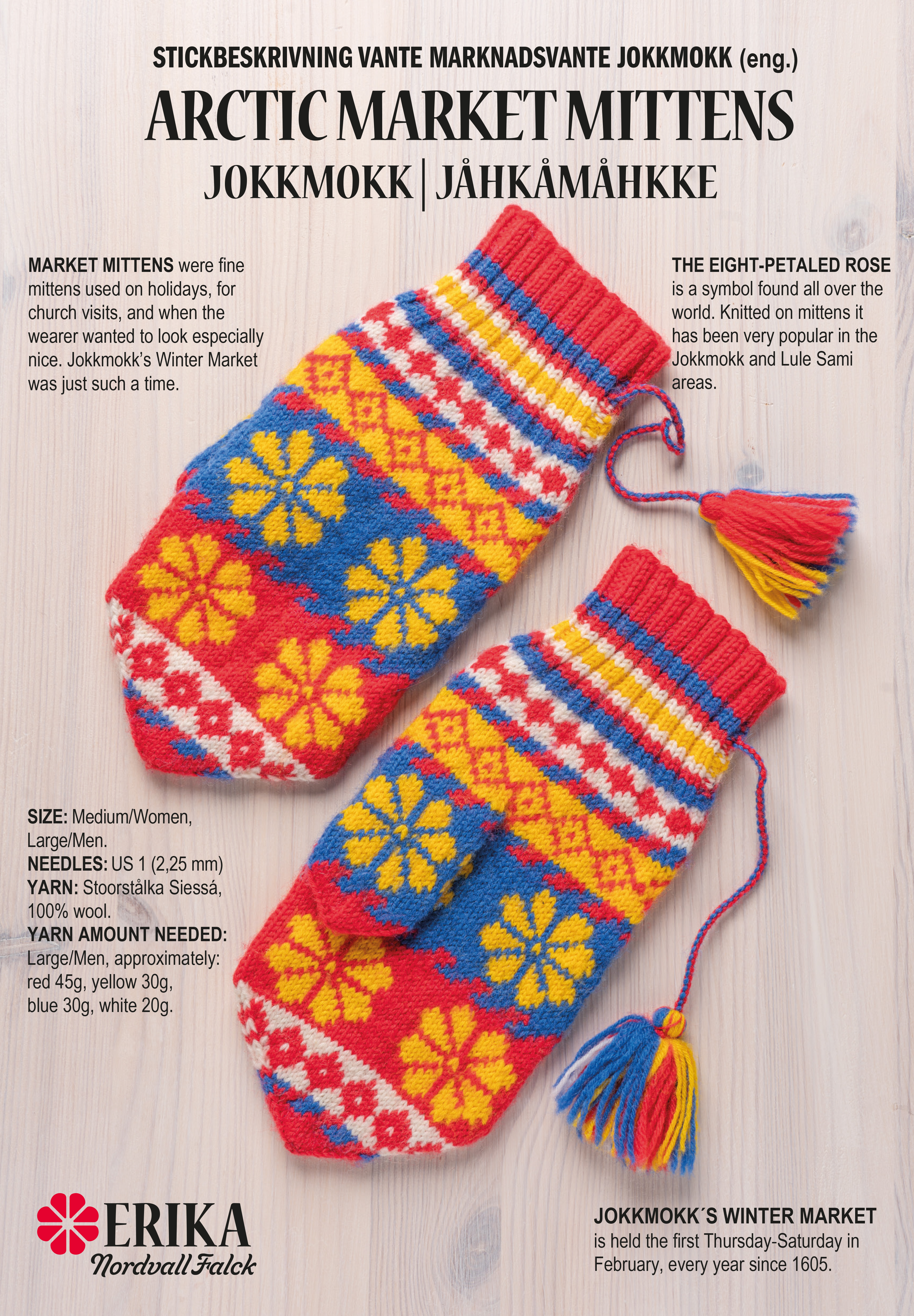 Knitting descriptionArctic market Mittens in english