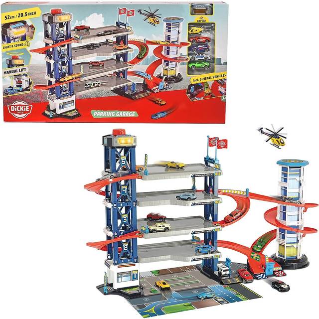 Dickie Toys Parkeringsgarage med 5 Fordon - 2