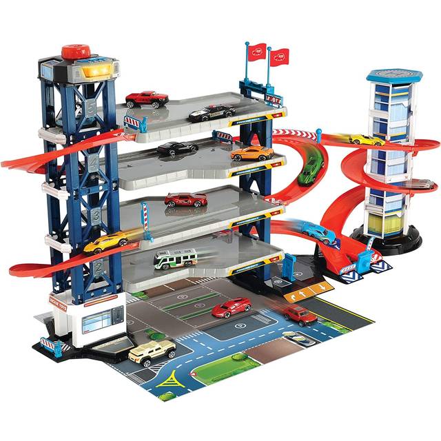 Dickie Toys Parkeringsgarage med 5 Fordon