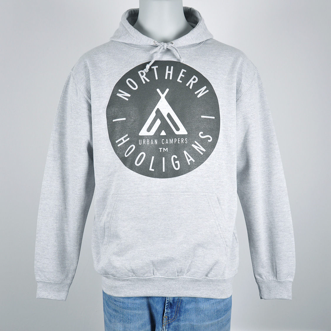 Northern Hooligans - Urban Campers Hood Heather Grey
