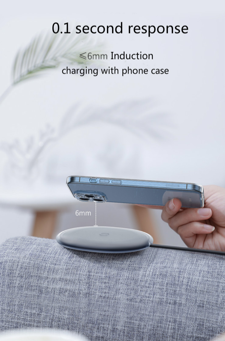 Baseus 15W Jelly Wireless Charger Trådlös mobilladdare - 5