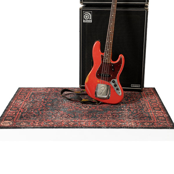 DRUMnBase Persian Stage Mat Black Red 130 x 90cm - 4