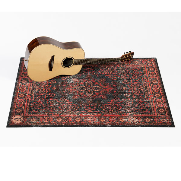 DRUMnBase Persian Stage Mat Black Red 130 x 90cm - 6