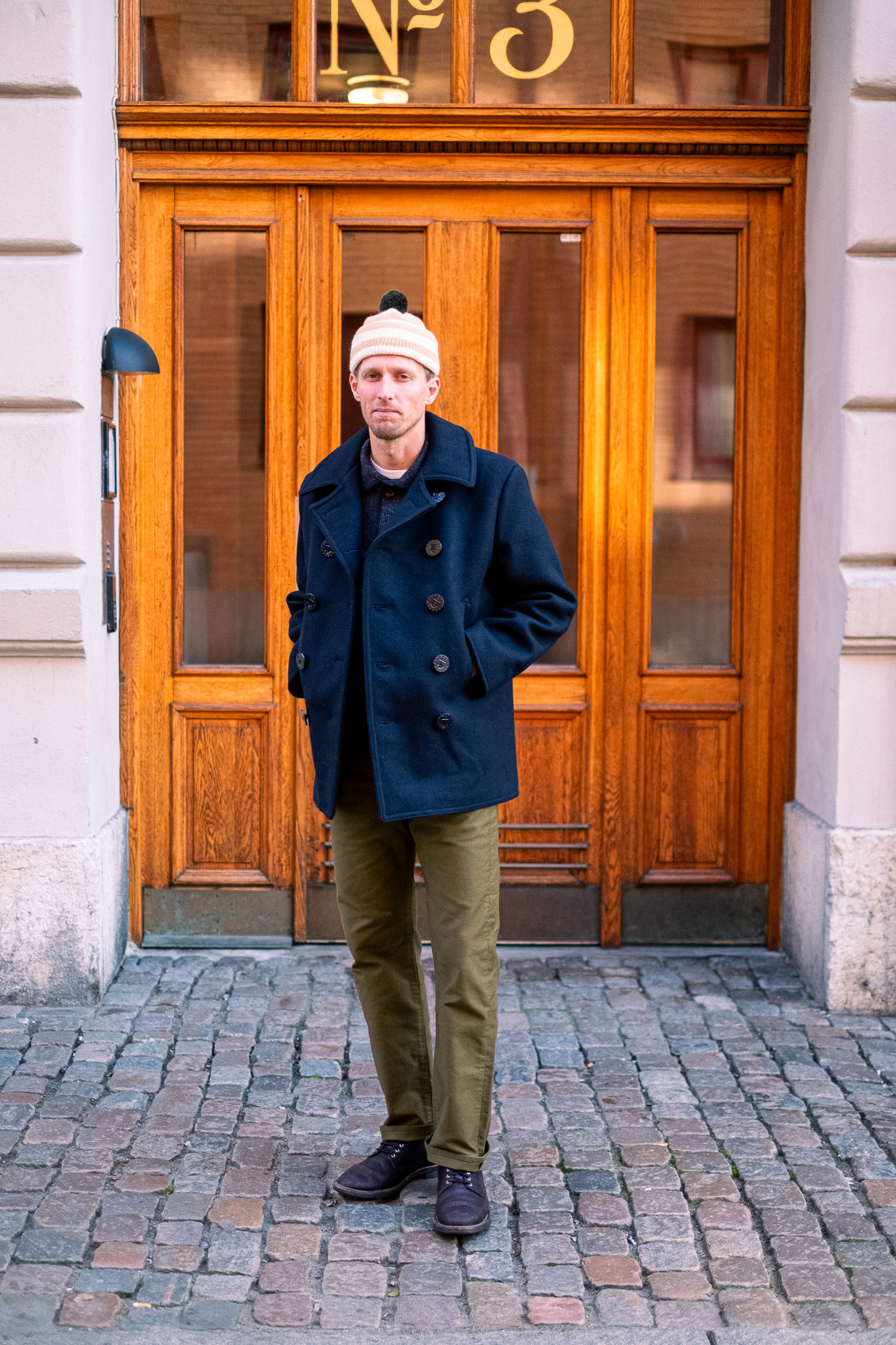 Buzz Rickson's - U.S.N Pea Coat Wool Navy - Göteborg Manufaktur