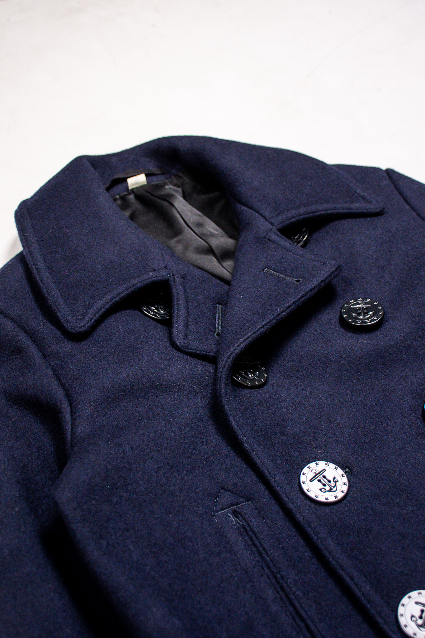 Buzz Rickson's - U.S.N Pea Coat Wool Navy - 7