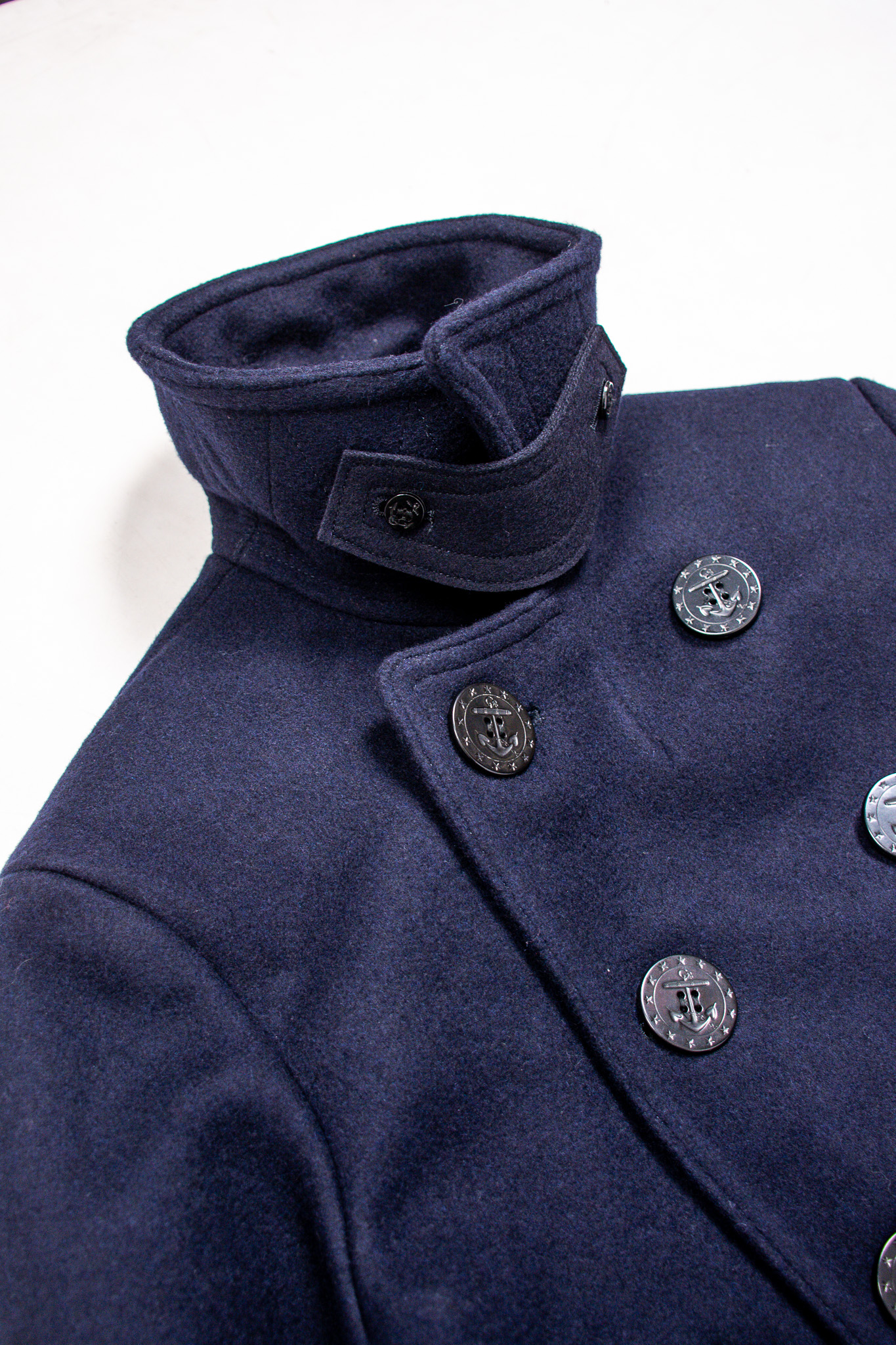 Buzz Rickson's - U.S.N Pea Coat Wool Navy - 9