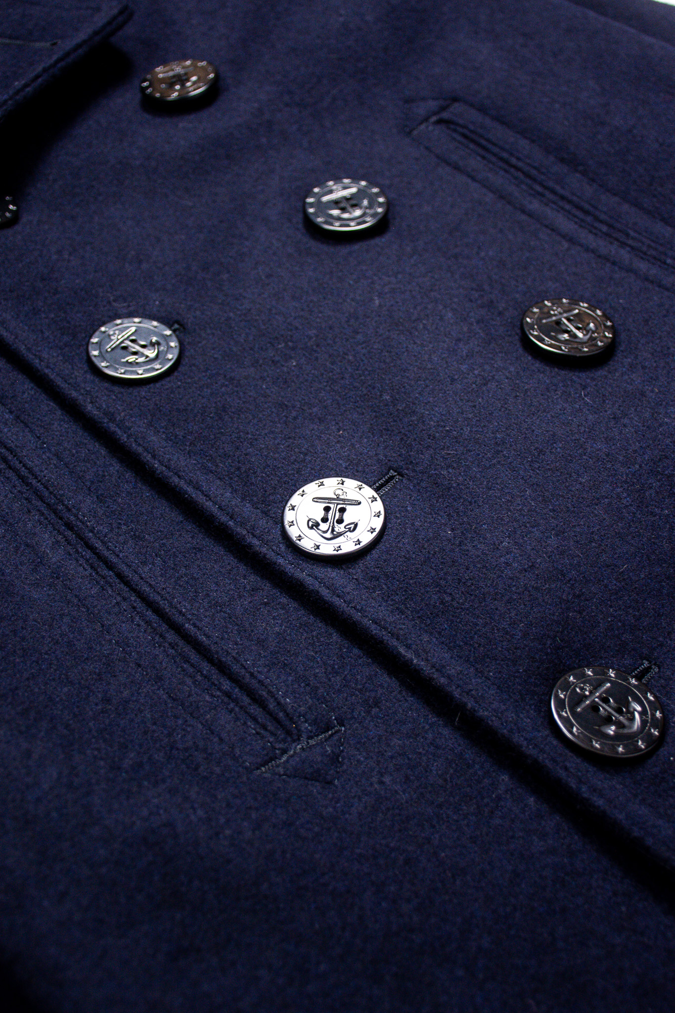 Buzz Rickson's - U.S.N Pea Coat Wool Navy - 6