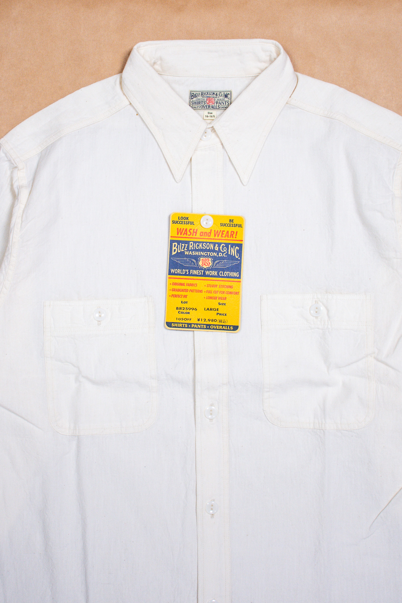 Buzz Rickson's US Navy Chambray Shirt White – Second Sunrise