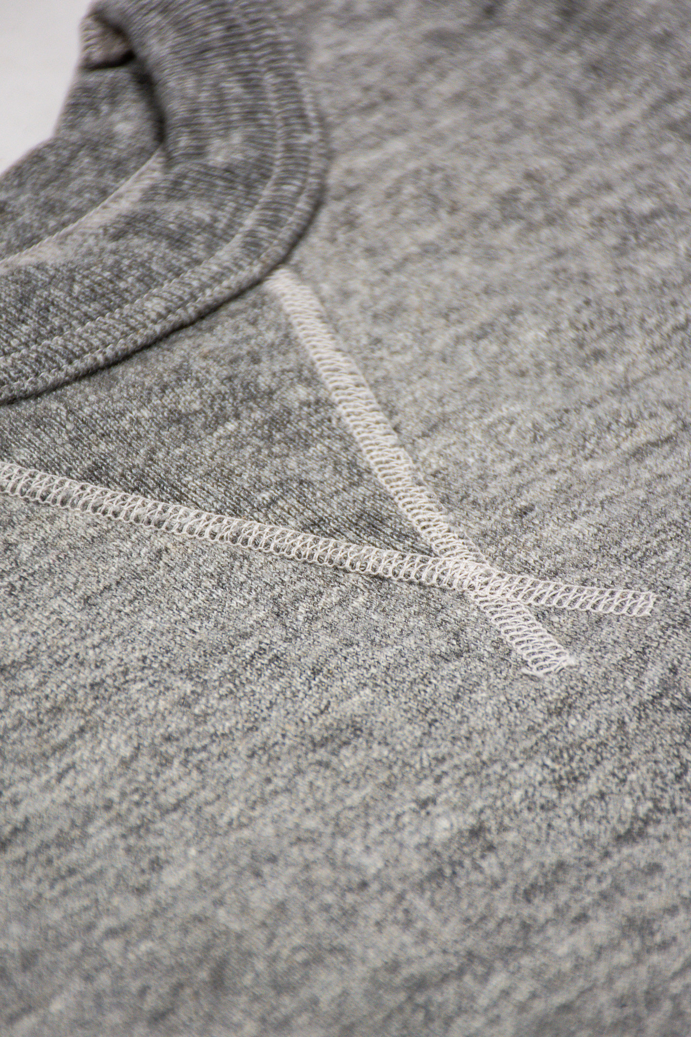 Buzz Rickson's - Loopwheeled Plain Sweatshirt Heather Grey - 5