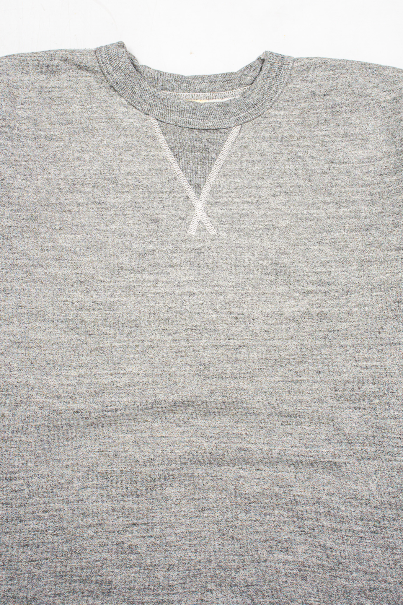 Buzz Rickson's - Loopwheeled Plain Sweatshirt Heather Grey - 3