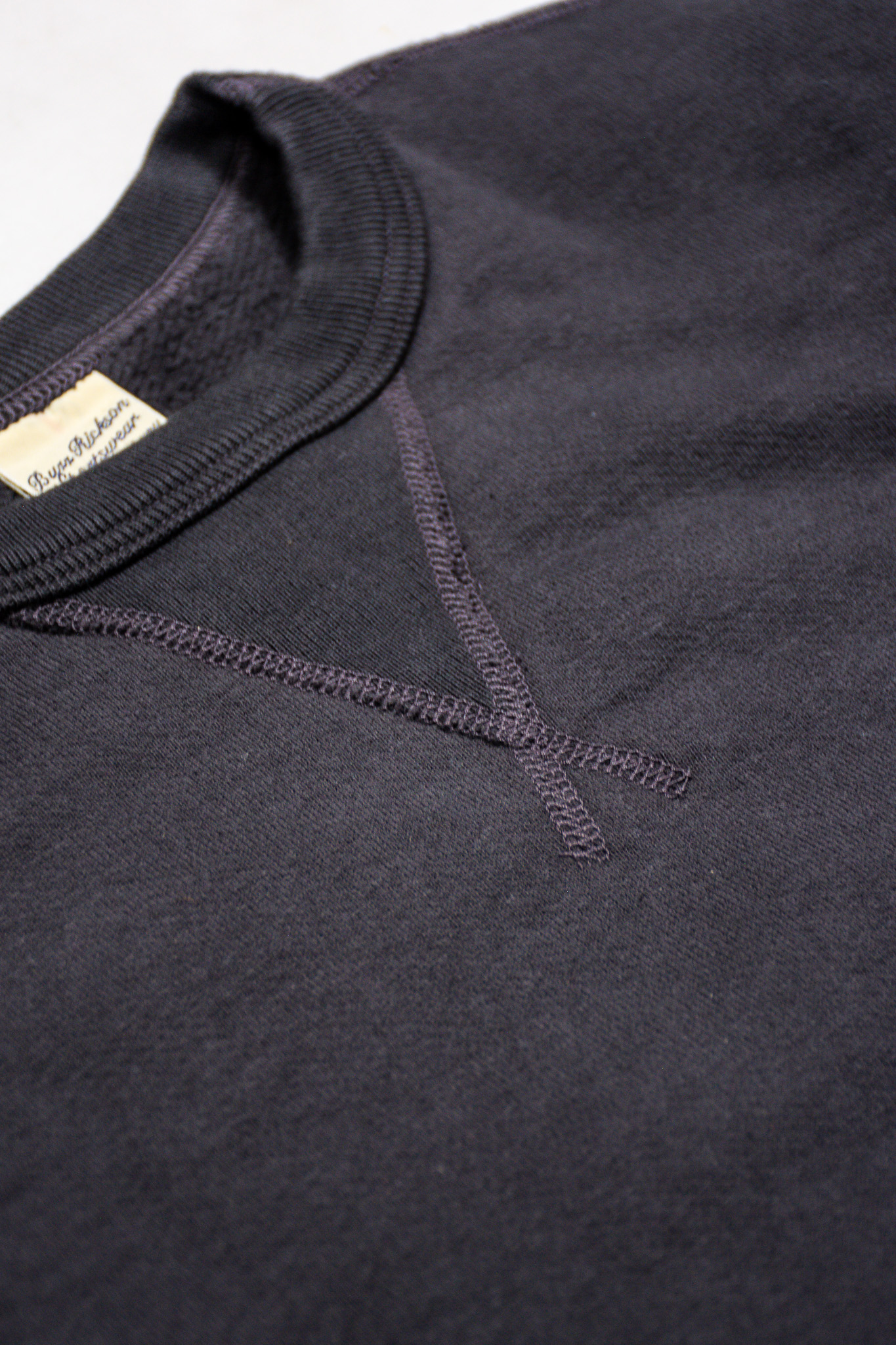 Buzz Rickson's - Loopwheeled Plain Sweatshirt Black - 5