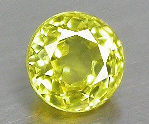 Tjusig 3 mm rund top kvalitets naturlig kanarie gul safir ädelsten - 3