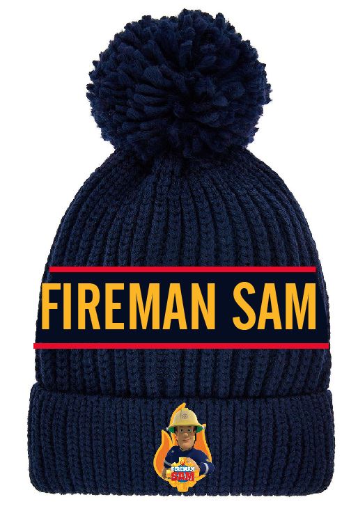 Brandman Sam Mössa Stickad