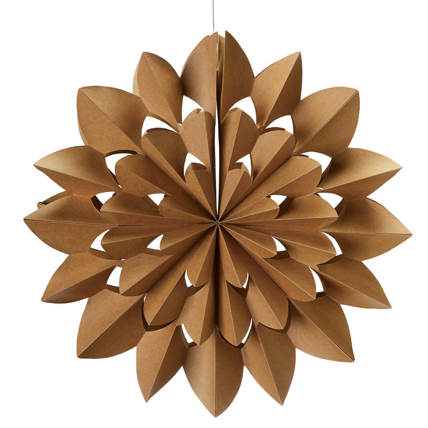 Stjärna Star  (timer+ljusslinga) - Brun 65 cm