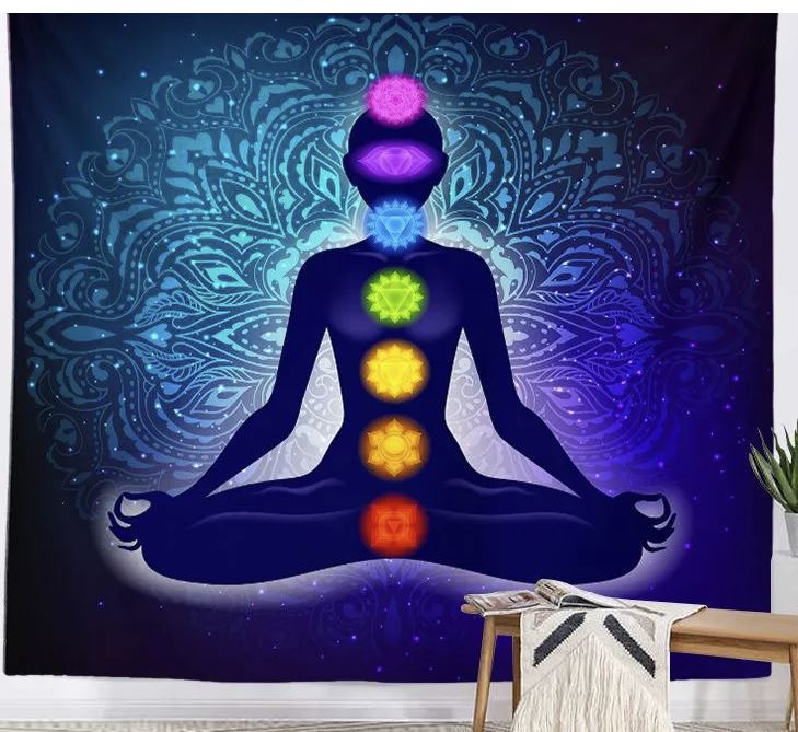 Mini  Altarduk  / Väggbonad - Chakra Yogi