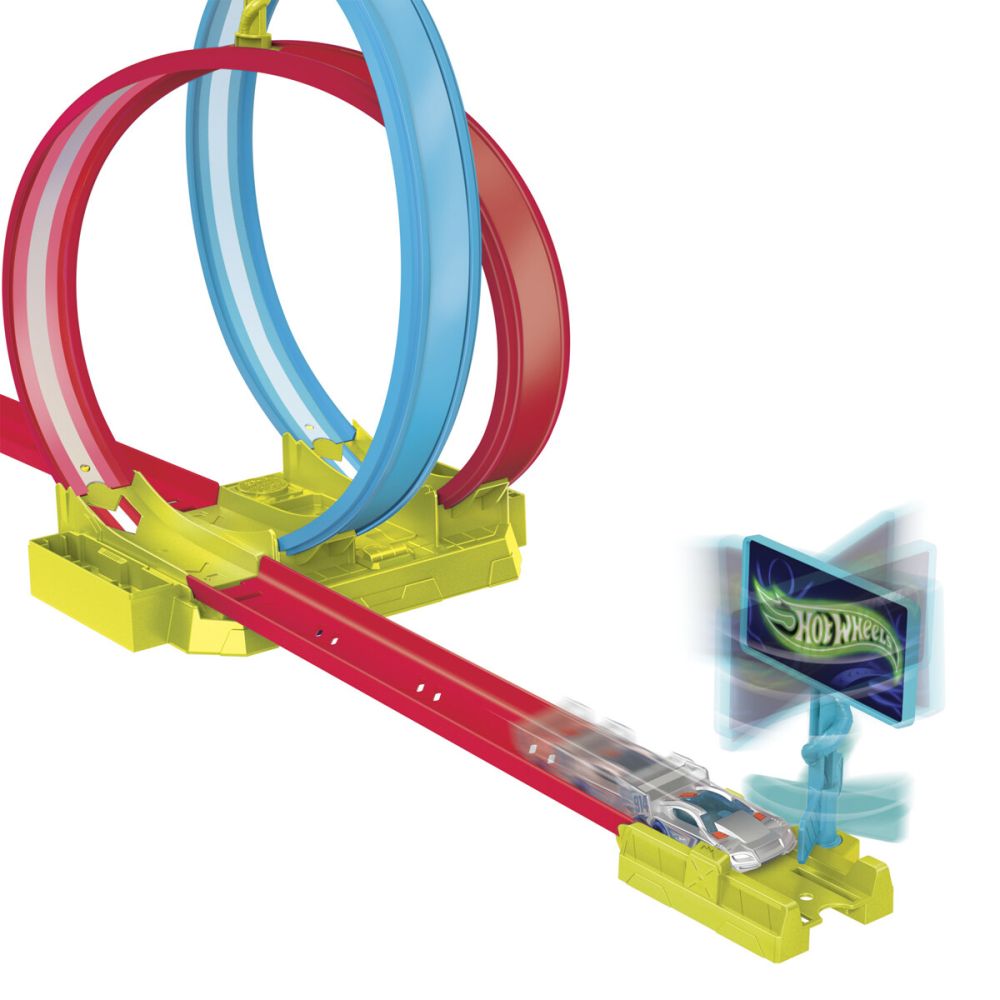 Hot Wheels Action Neon Laser Stunt Slamway - 3