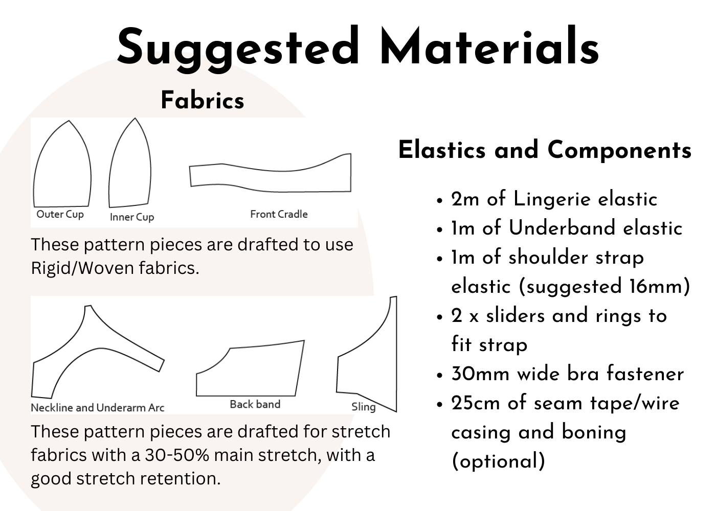 Willow Soft Bra Cup 30-40 Smaller cups - PDF pattern - 5