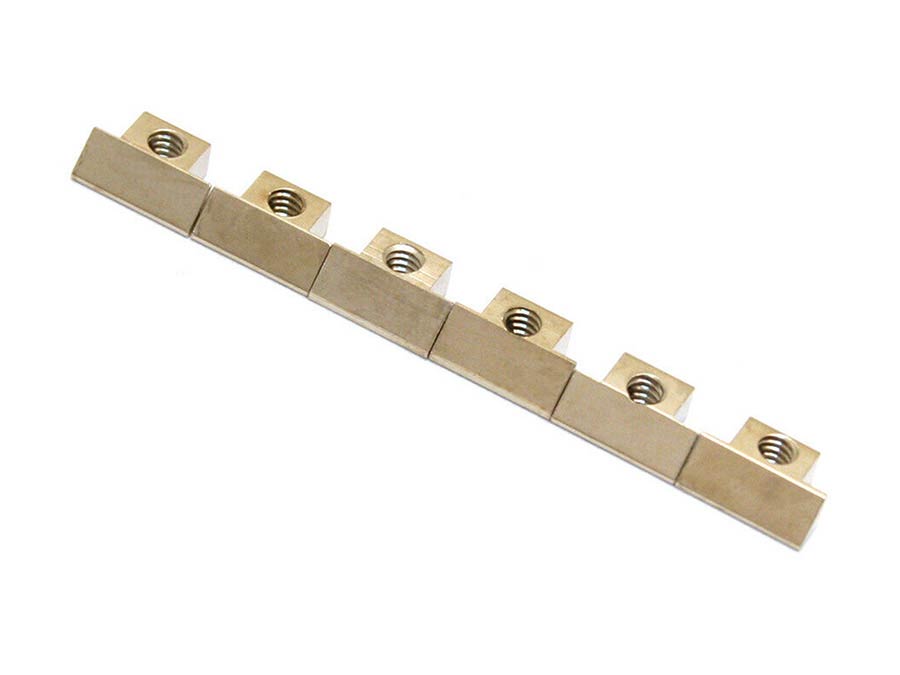 Bridge saddles, nickel - BP-0535-001 Allparts