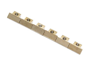 Bridge saddles, nickel - BP-0535-001 Allparts