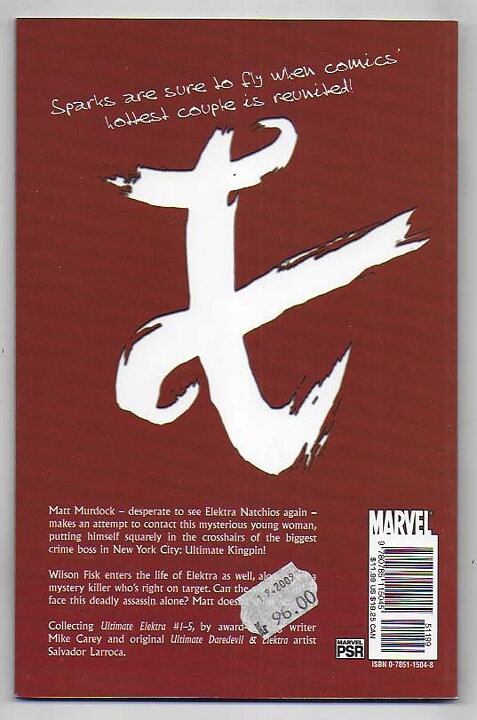 Ultimate Elektra: Devil's Due TP VF