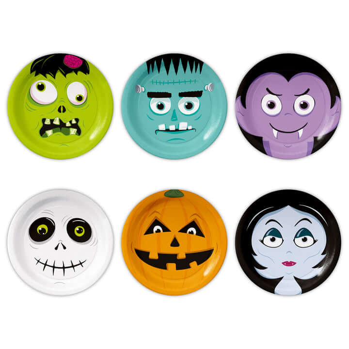 Halloween Papptallrikar Monsters