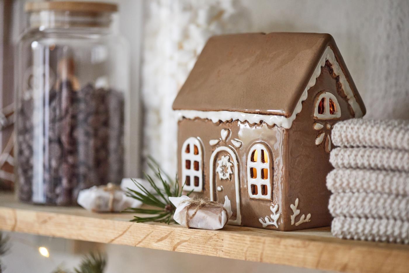 Pepparkakshus i keramik Nr 1. Huslykta pepparkaks hus - 3