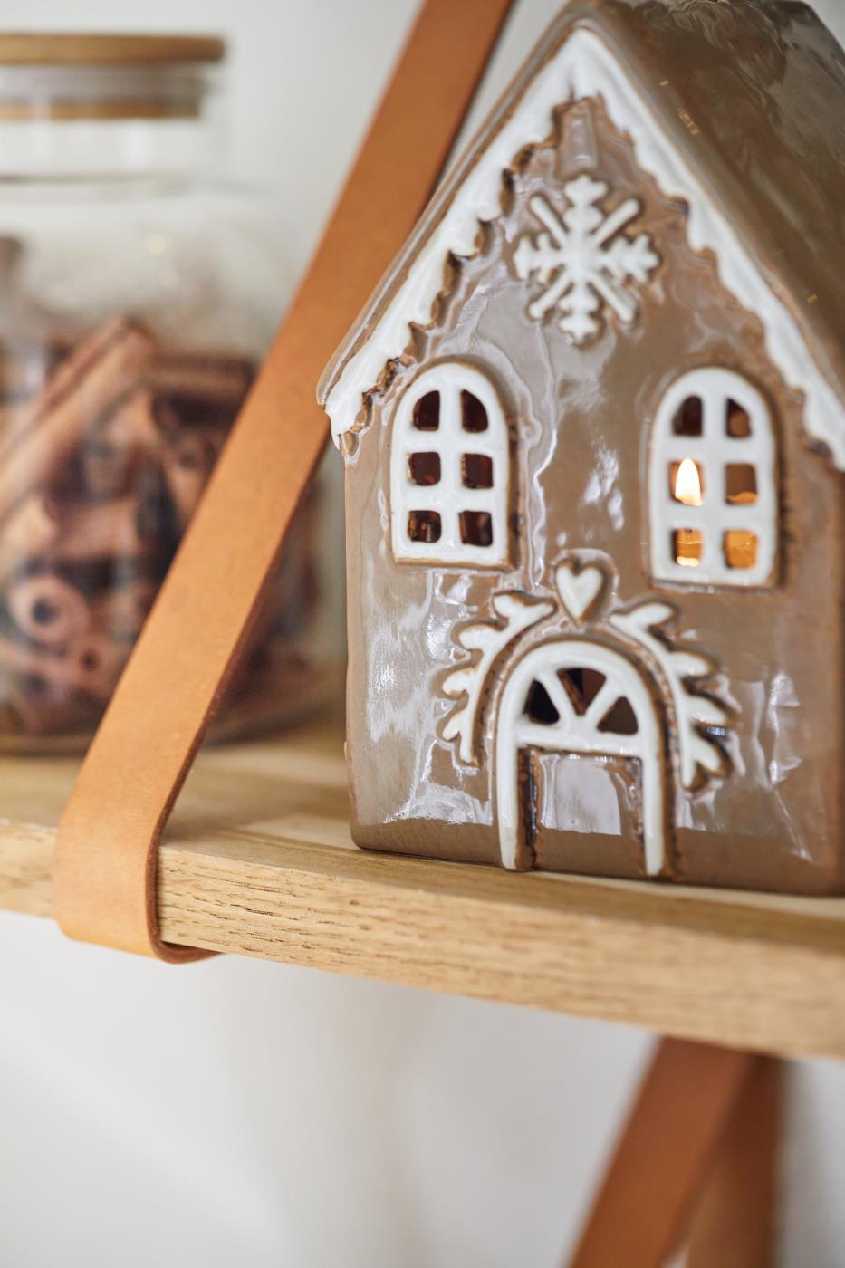 Pepparkakshus i keramik Nr 2. Huslykta Pepparkaks hus - 3