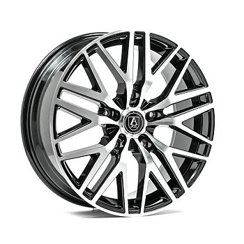 19" AXE WHEELS EX30T - GLOSSY BLACK POLISHED - 1050 KG
