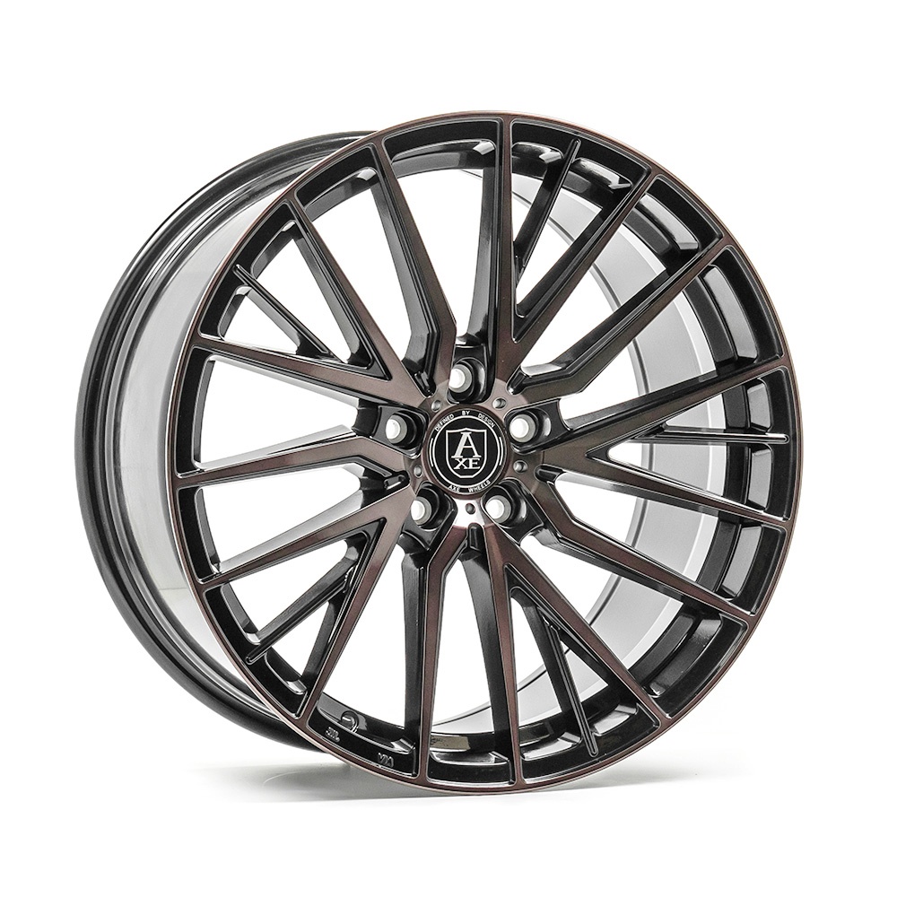 20" AXE WHEELS EX40 - GLOSSY BLACK POLISHED TINTED