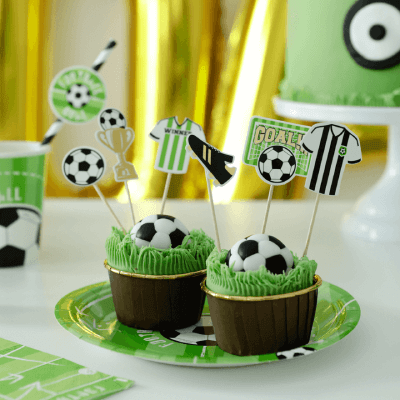 Cake picks Fotboll  6-pack - 2