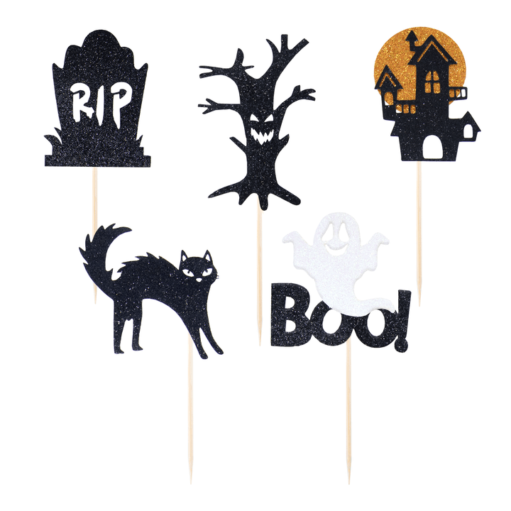 Cupcake toppers Halloween BOO