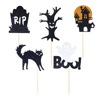 Cupcake toppers Halloween BOO