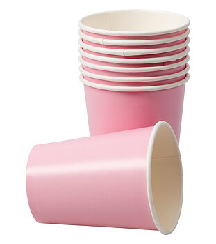 PAPER CUPS PINK 8-P