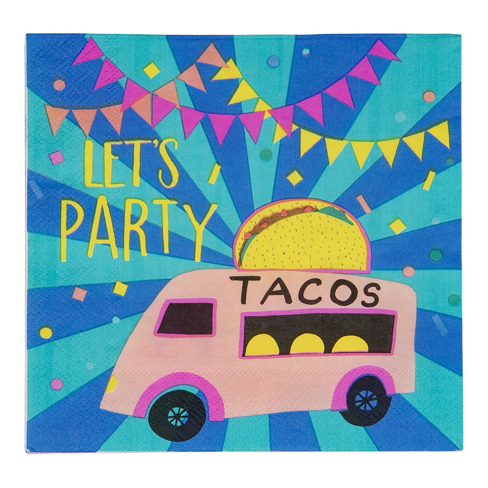 PAPER NAPKINS TACO 16-P