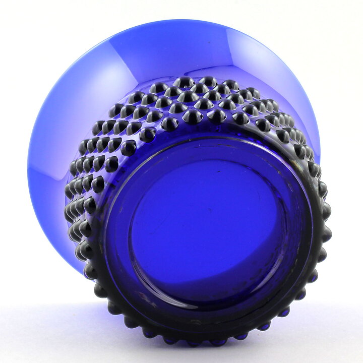 Saara Hopea (Nyppylä 1952) Blue Bowl with Bead Relief 15 cm