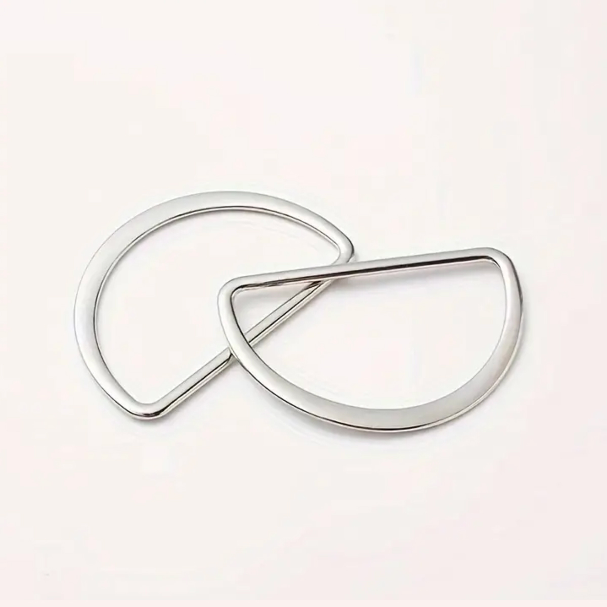 D-ringar 30 mm, silver (2-pack)